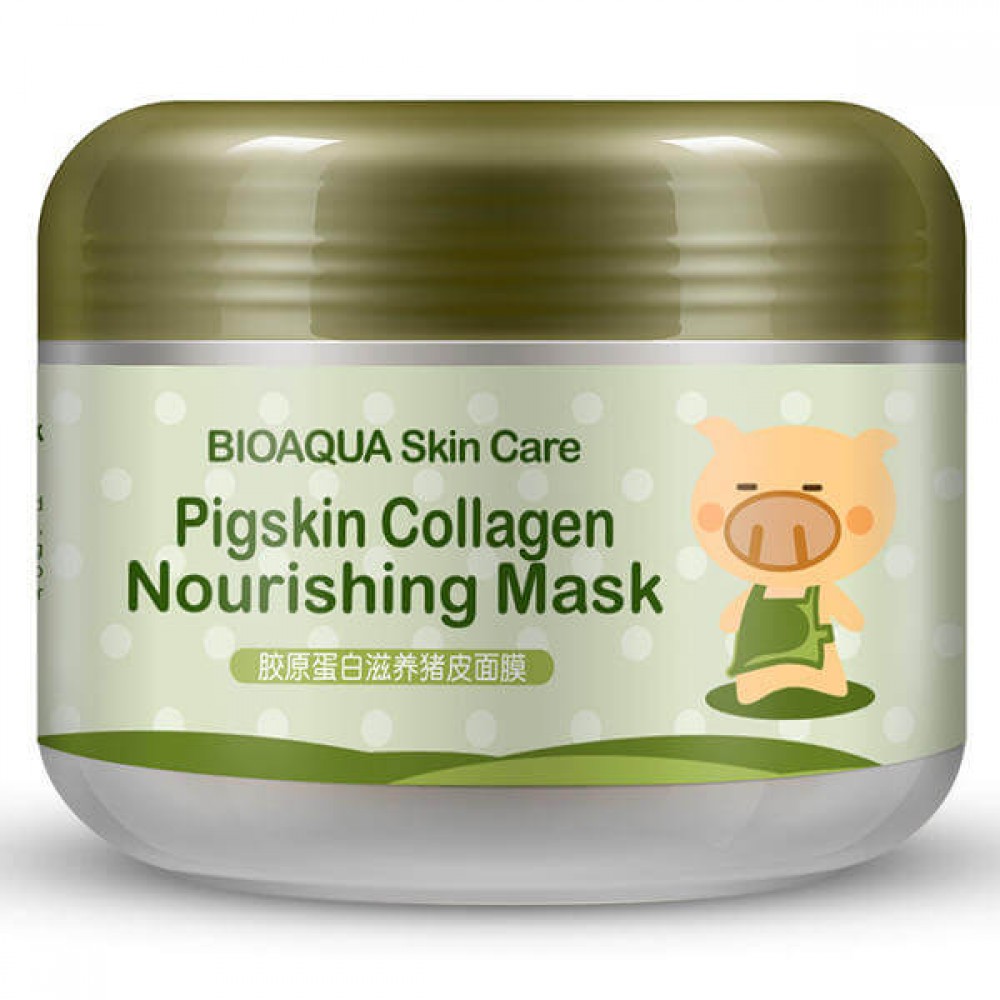 Питательная коллагеновая маска Pigskin Collagen Bioaqua