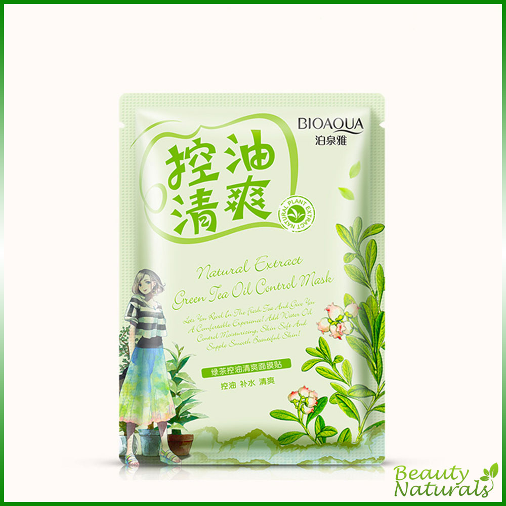 Освежающая маска с маслом чайного дерева Natural Extract Bioaqua